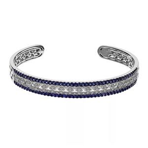 Kohl’s Sterling Silver Blue Sapphire Cuff Bracelet